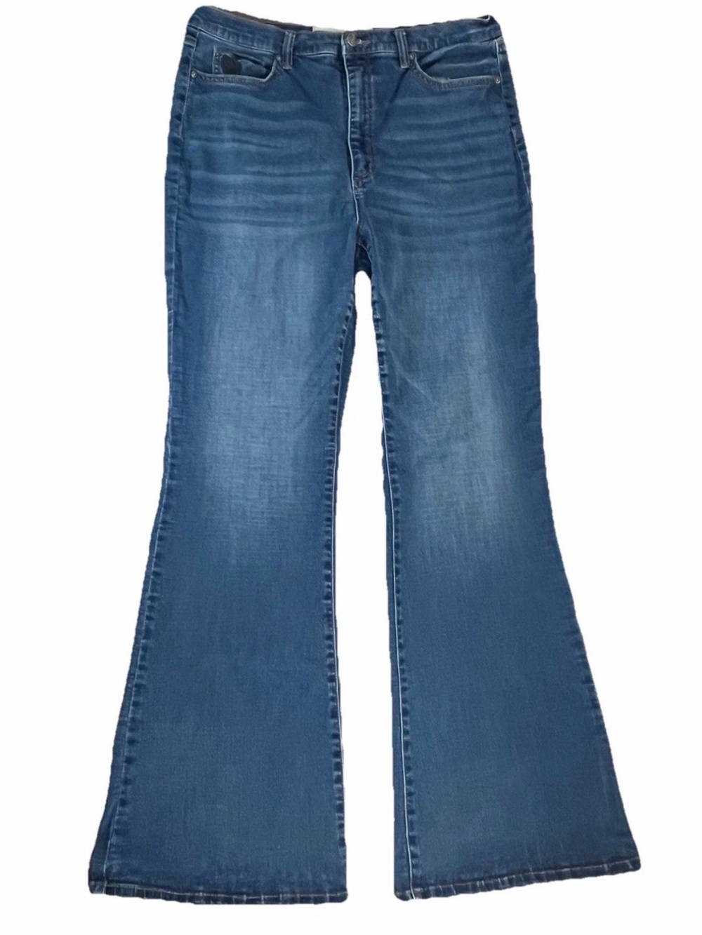Gloria Vanderbilt x Christian Siriano Jeans Blue Women’s 14 High Rise Flare